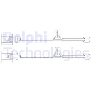 Warning Contact, brake pad wear (LZ0200)