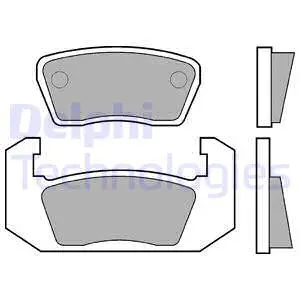 Brake Pad Set, disc brake (LP25)