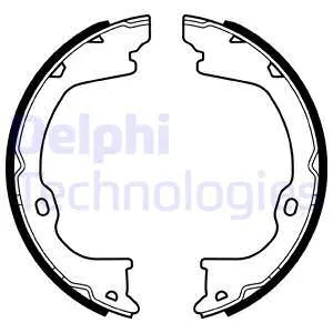 Brake Shoe Set, parking brake (LS2055)
