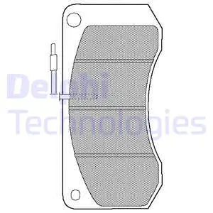 Brake Pad Set, disc brake (LP861)