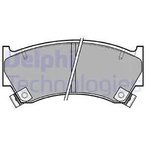 Brake Pad Set, disc brake (LP1590)