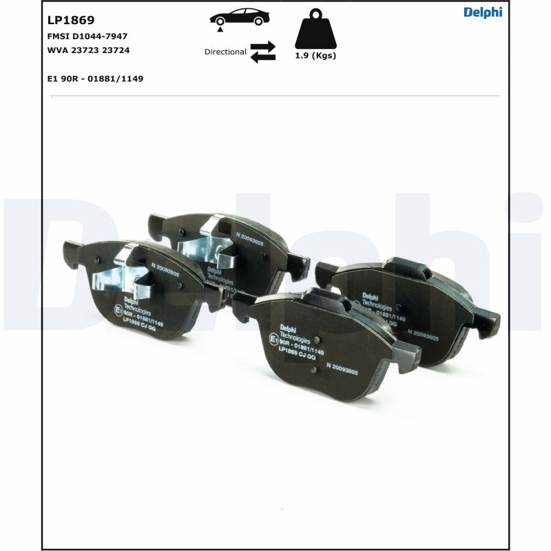 Brake Pad Set, disc brake