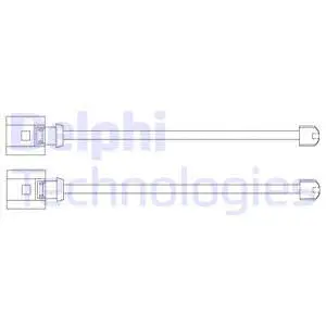Warning Contact, brake pad wear (LZ0249)