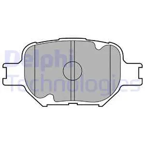Brake Pad Set, disc brake (LP1804)