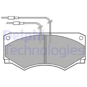 Brake Pad Set, disc brake (LP583)