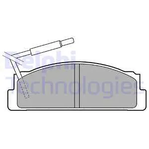 Brake Pad Set, disc brake (LP1812)