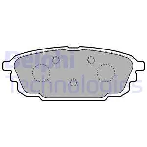 Brake Pad Set, disc brake (LP1763)