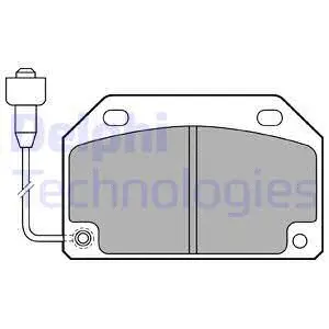 Brake Pad Set, disc brake (LP487)