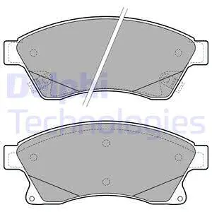 Brake Pad Set, disc brake (LP2142)