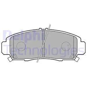 Brake Pad Set, disc brake (LP1704)