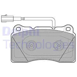Brake Pad Set, disc brake (LP2221)