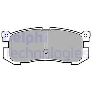 Brake Pad Set, disc brake (LP624)