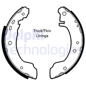Brake Shoe Set (LS1620)