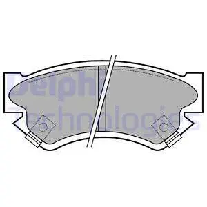 Brake Pad Set, disc brake (LP817)