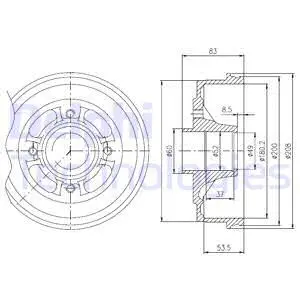 Brake Drum (BFR272)