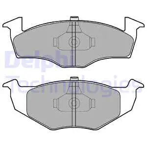 Brake Pad Set, disc brake (LP1591)