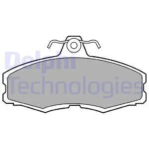 Brake Pad Set, disc brake (LP250)