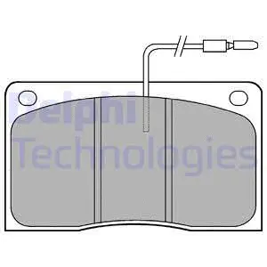 Brake Pad Set, disc brake (LP568)