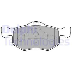 Brake Pad Set, disc brake (LP1900)