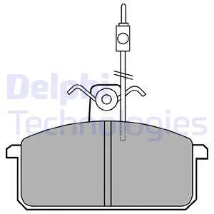 Brake Pad Set, disc brake (LP436)