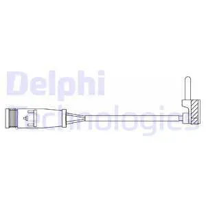 Warning Contact, brake pad wear (LZ0291)