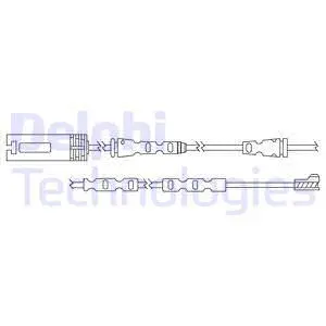 Warning Contact, brake pad wear (LZ0215)