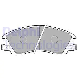 Brake Pad Set, disc brake (LP1853)
