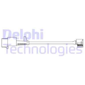 Warning Contact, brake pad wear (LZ0293)