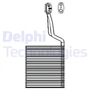 Evaporator, air conditioning (TSP0525196)