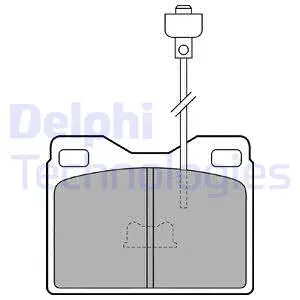 Brake Pad Set, disc brake (LP160)