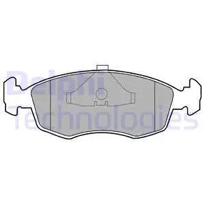 Brake Pad Set, disc brake (LP587)