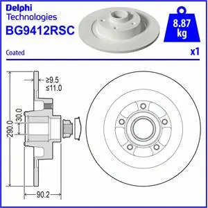 Brake Disc (BG9412RSC)