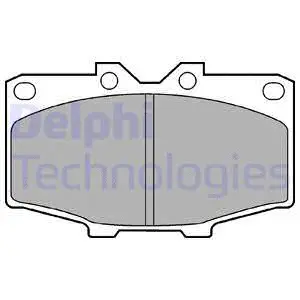 Brake Pad Set, disc brake (LP448)