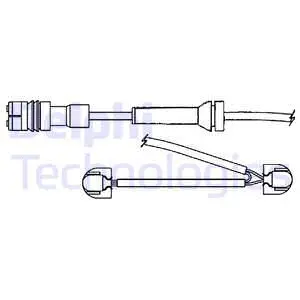 Warning Contact, brake pad wear (LZ0269)
