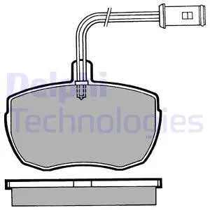 Brake Pad Set, disc brake (LP471)
