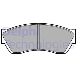 Brake Pad Set, disc brake (LP676)