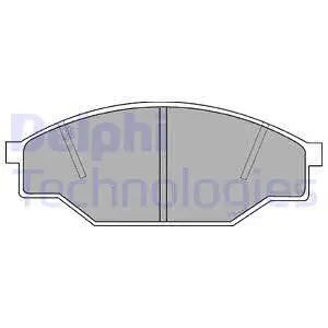 Brake Pad Set, disc brake (LP538)