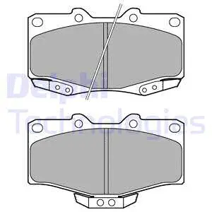Brake Pad Set, disc brake (LP1405)