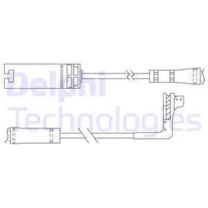 Warning Contact, brake pad wear (LZ0214)