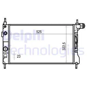 Radiator, engine cooling (TSP0524016)