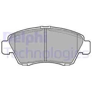 Brake Pad Set, disc brake (LP809)
