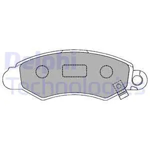 Brake Pad Set, disc brake (LP1318)
