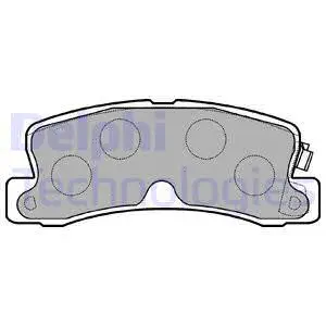Brake Pad Set, disc brake (LP834)