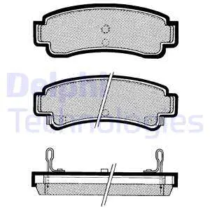 Brake Pad Set, disc brake (LP807)