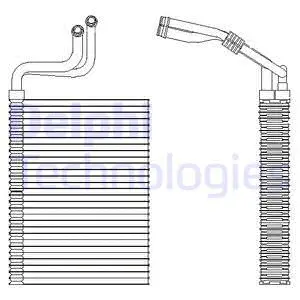 Evaporator, air conditioning (TSP0525197)