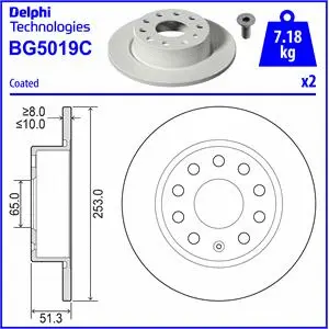 Brake Disc (BG5019C)