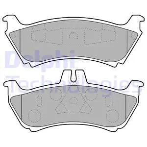 Brake Pad Set, disc brake (LP1692)