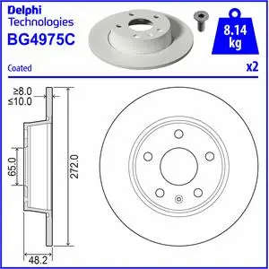 Brake Disc (BG4975C)