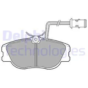Brake Pad Set, disc brake (LP598)