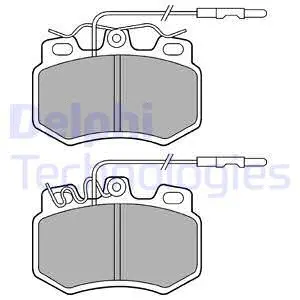 Brake Pad Set, disc brake (LP493)
